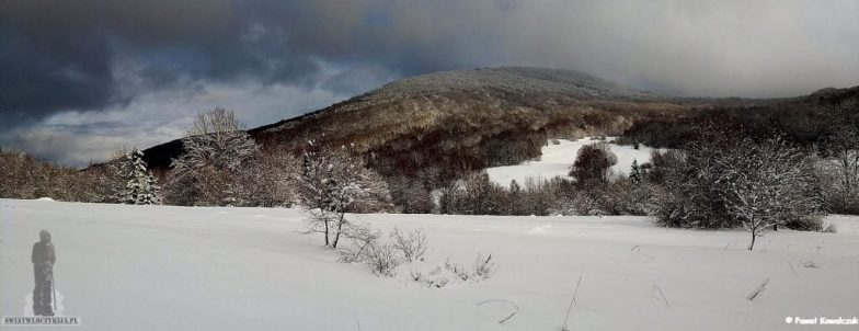 zimą w góry - krajobraz zimowy Bieszczad
